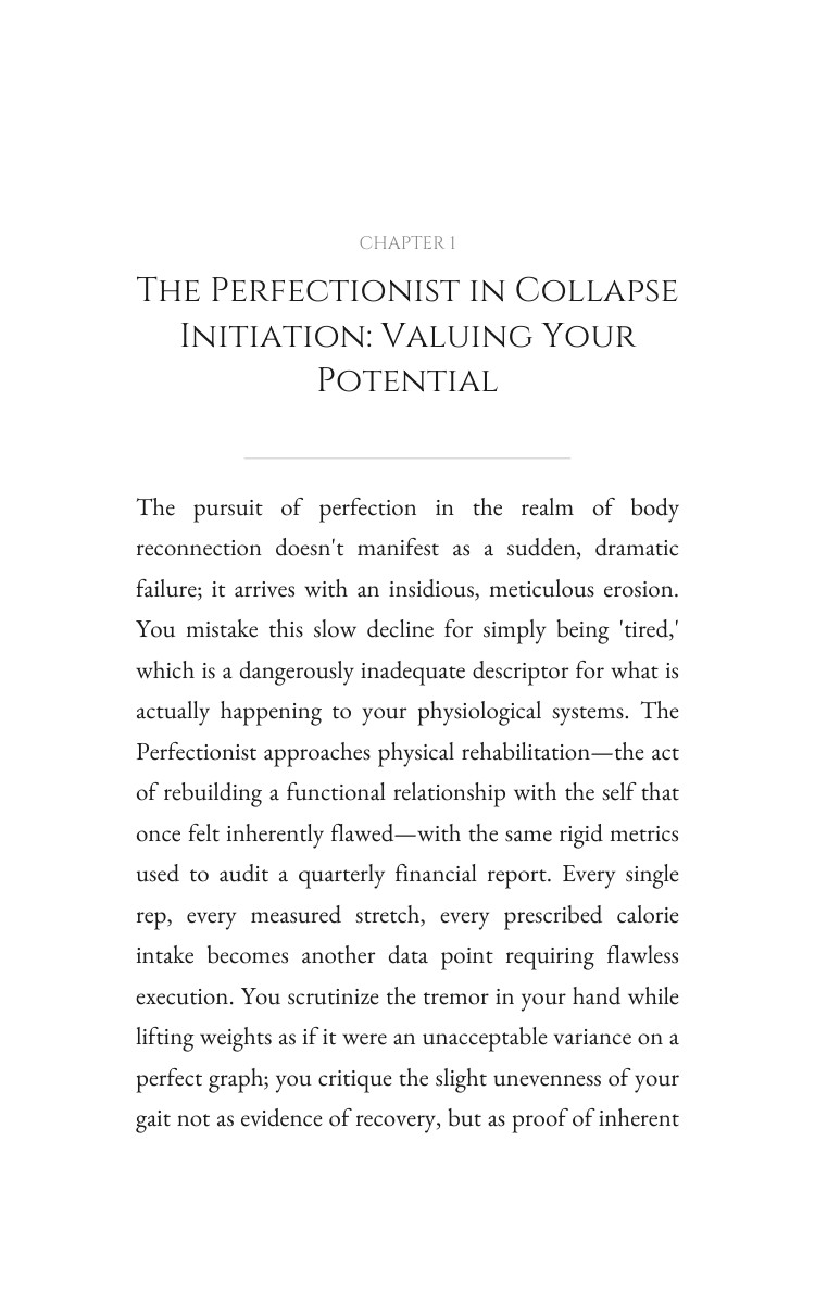 Perfectionist in Collapse Body Reconnection Manual: Your Work Strengthened interior preview