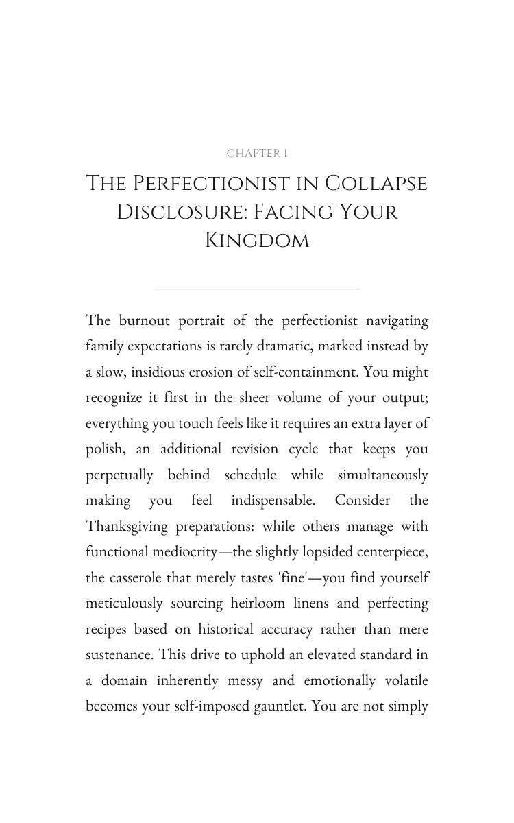 Perfectionist in Collapse Family Expectations: Strategic Guide: Channel Your Arc interior preview