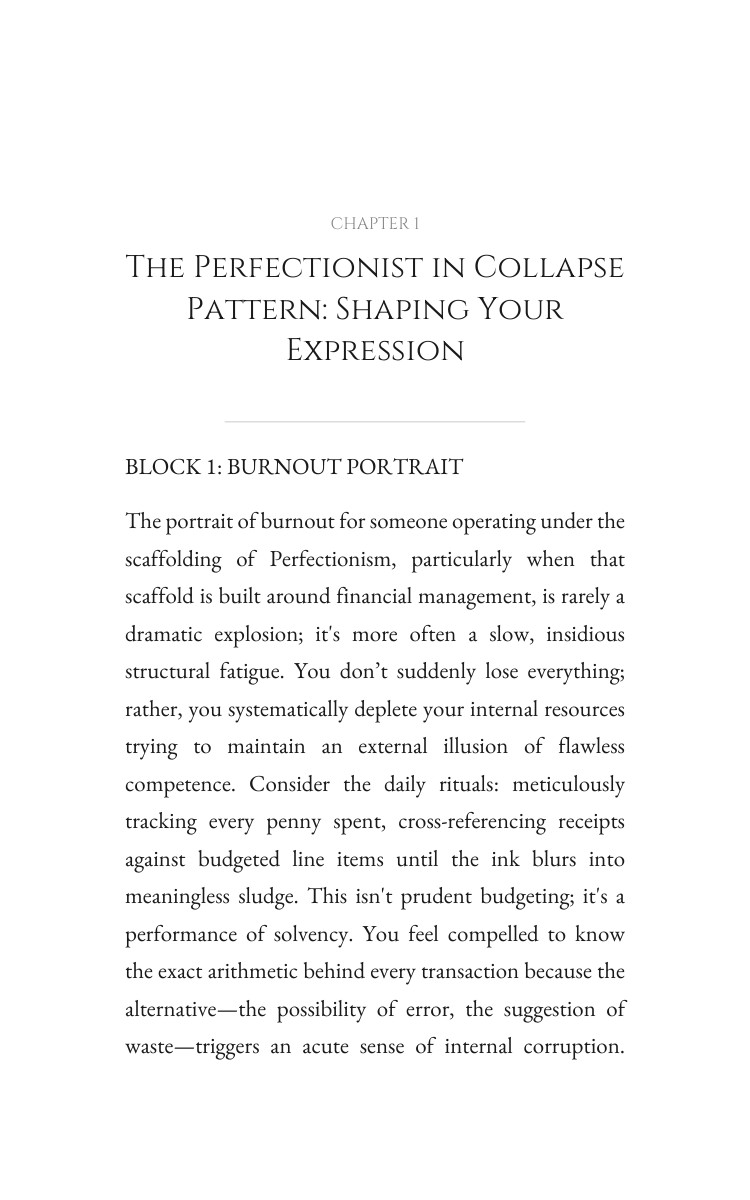 Perfectionist in Collapse Financial Shame Power Guide: Master Your Soul interior preview