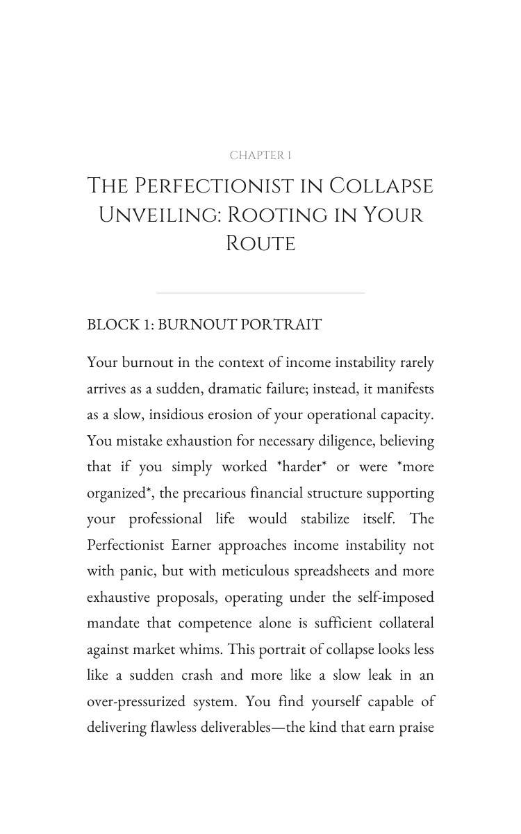 Perfectionist in Collapse Income Instability: Complete Edition: Your Voice Decoded interior preview