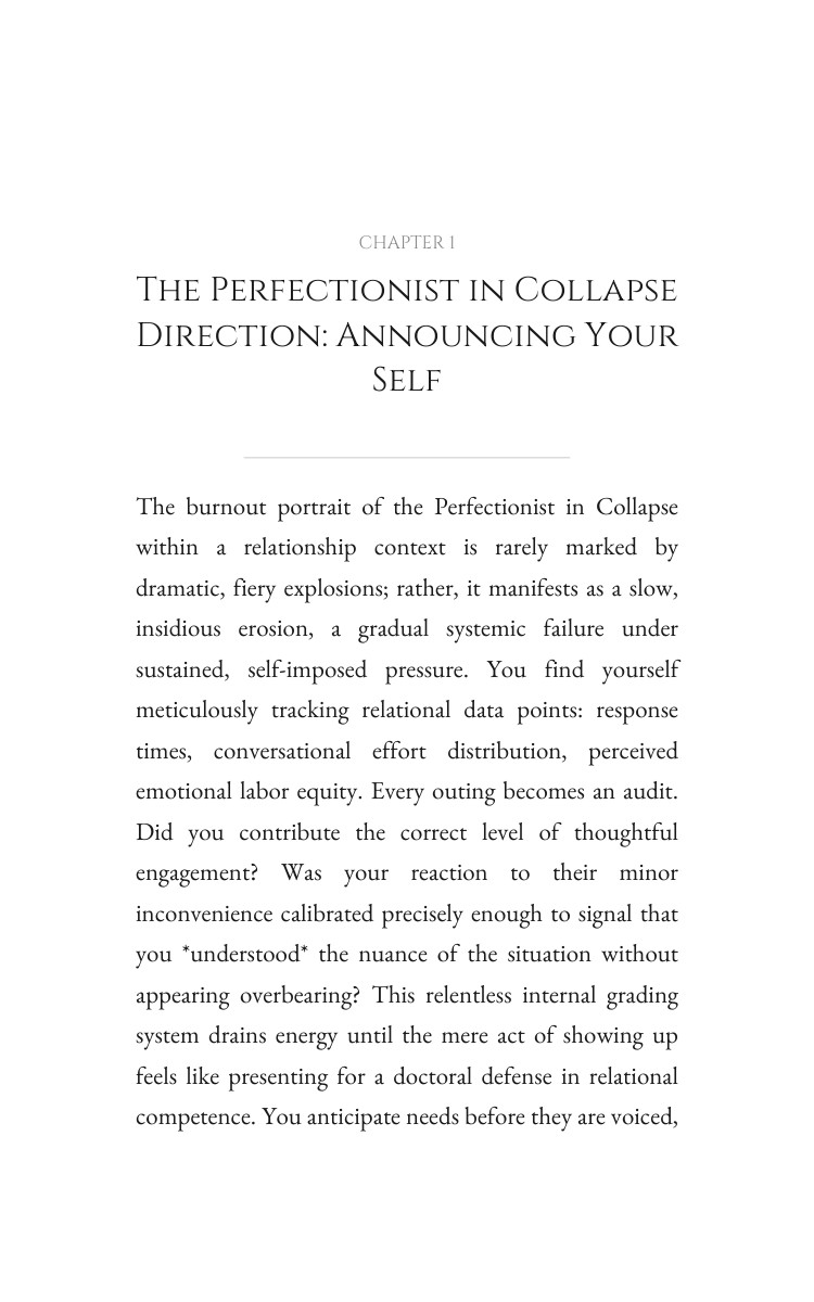 Perfectionist in Collapse Relationship Strain Elevation: Activate Your Excellence interior preview