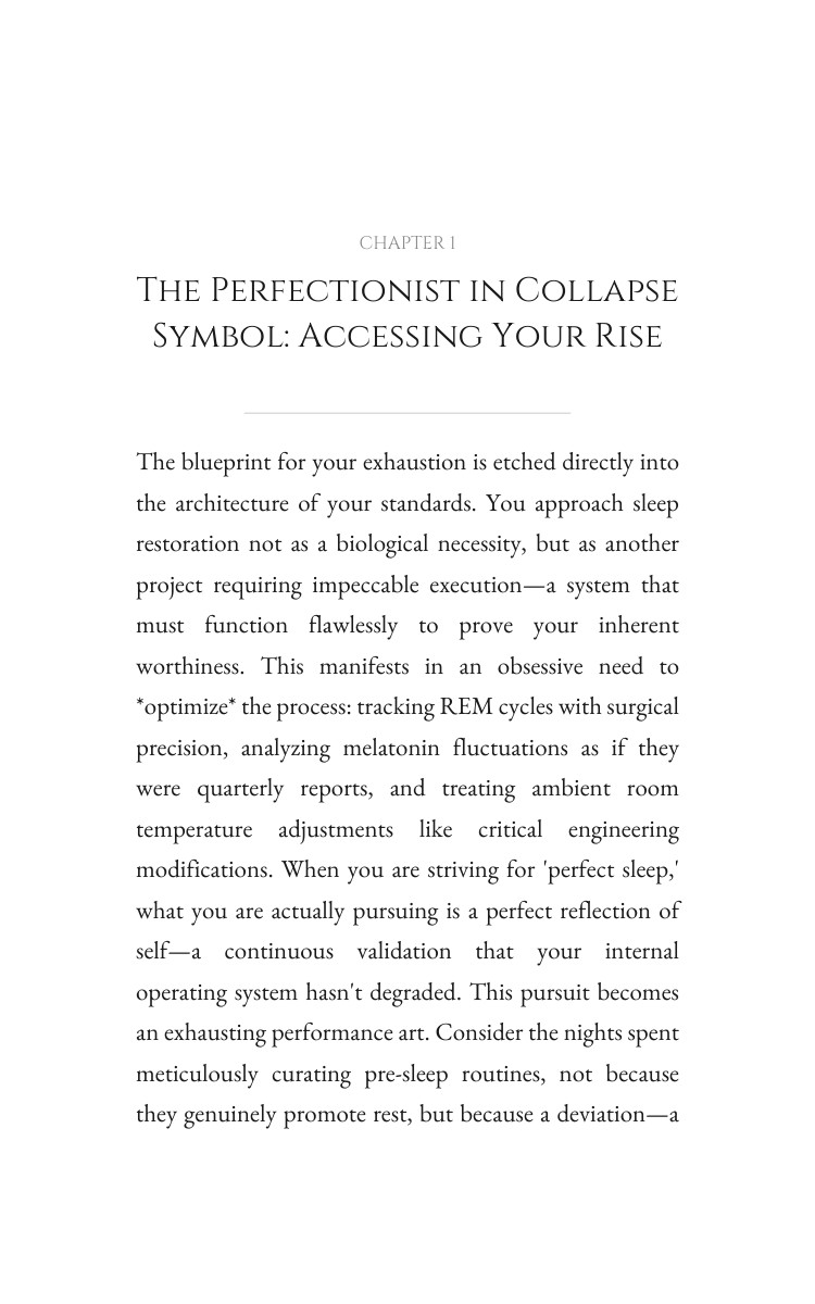 Perfectionist in Collapse Sleep Restoration Optimization Guide: Orchestrate Your Longing interior preview