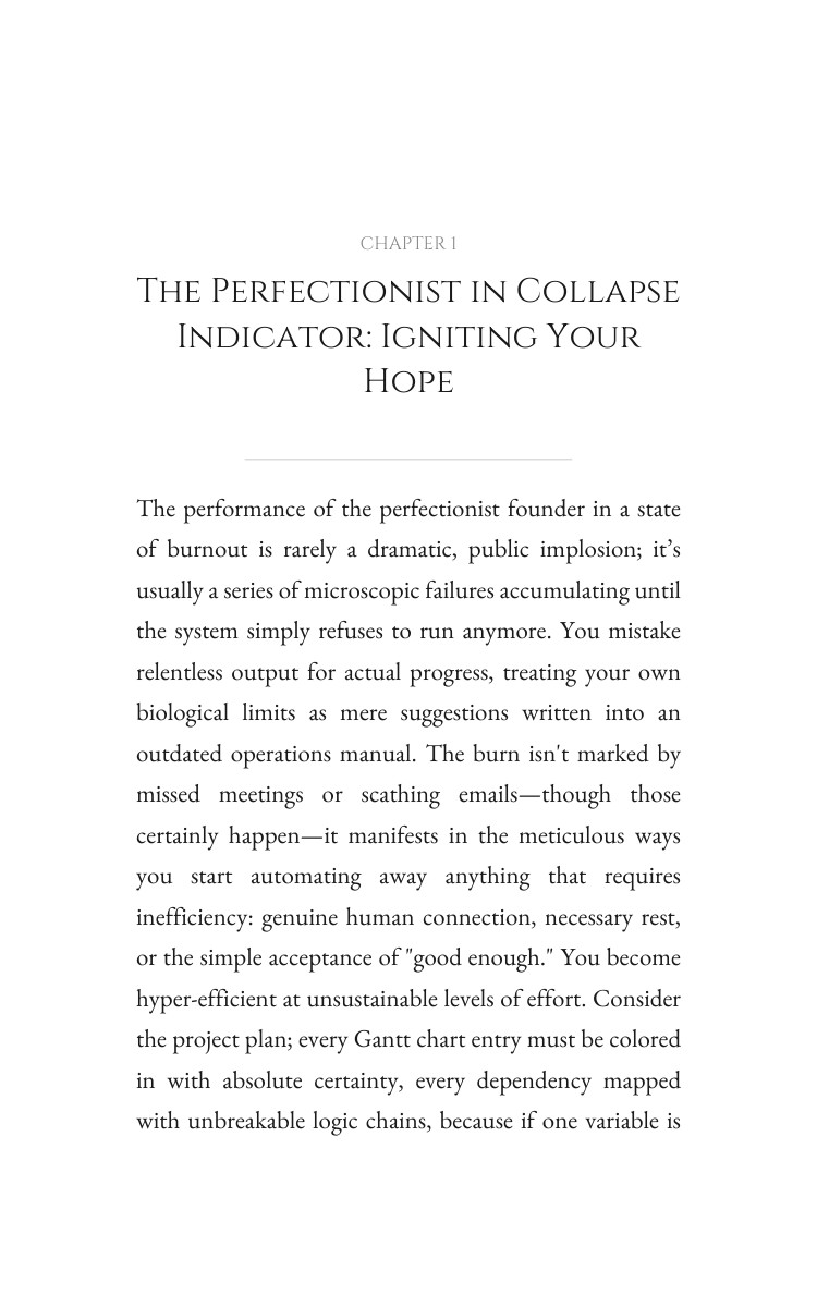 Perfectionist in Collapse Startup Burnout: Complete Guide: Direct Your Universe interior preview