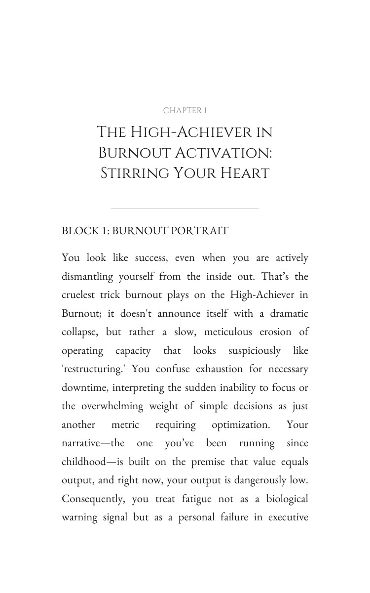 Purpose Rediscovery Resource: High-Achiever in Burnout: Your Method Manifested interior preview
