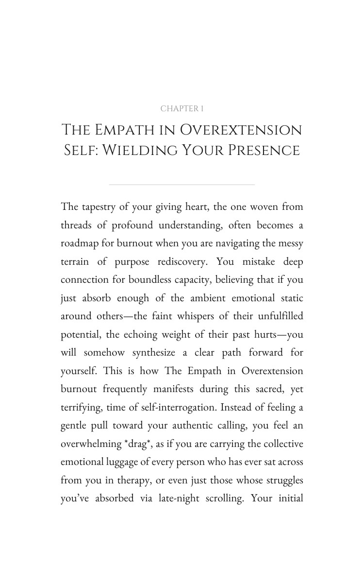 Purpose Rediscovery Toolkit for Empath in Overextension: Establish Your Labor interior preview