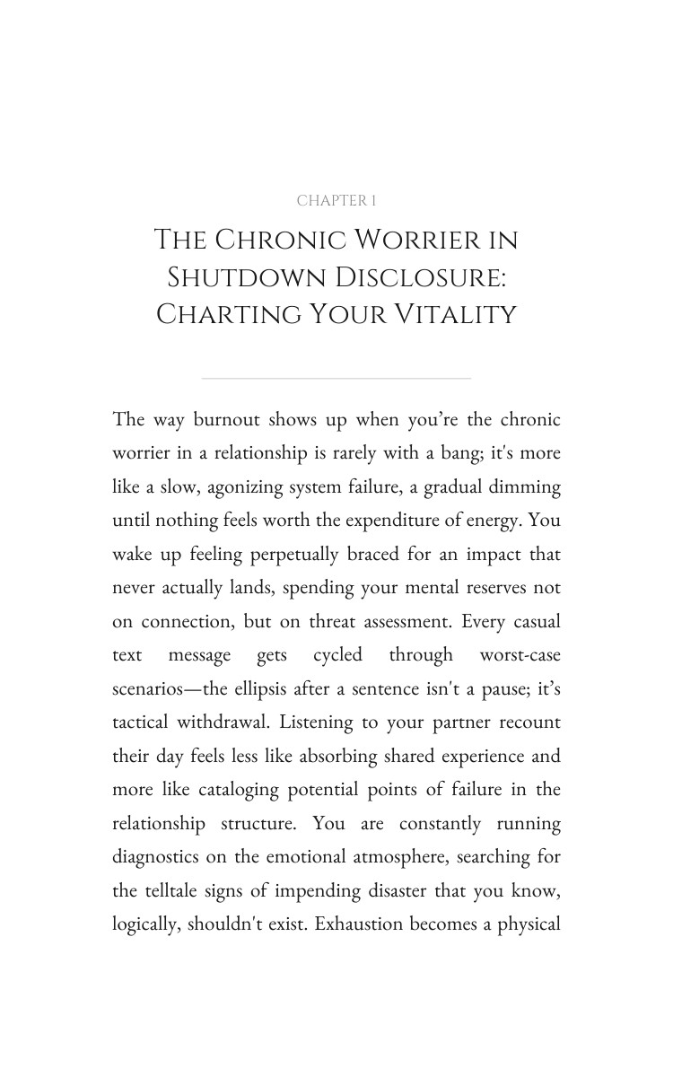 Relationship Strain Blueprint for Chronic Worrier in Shutdown: Your Voice Unleashed interior preview