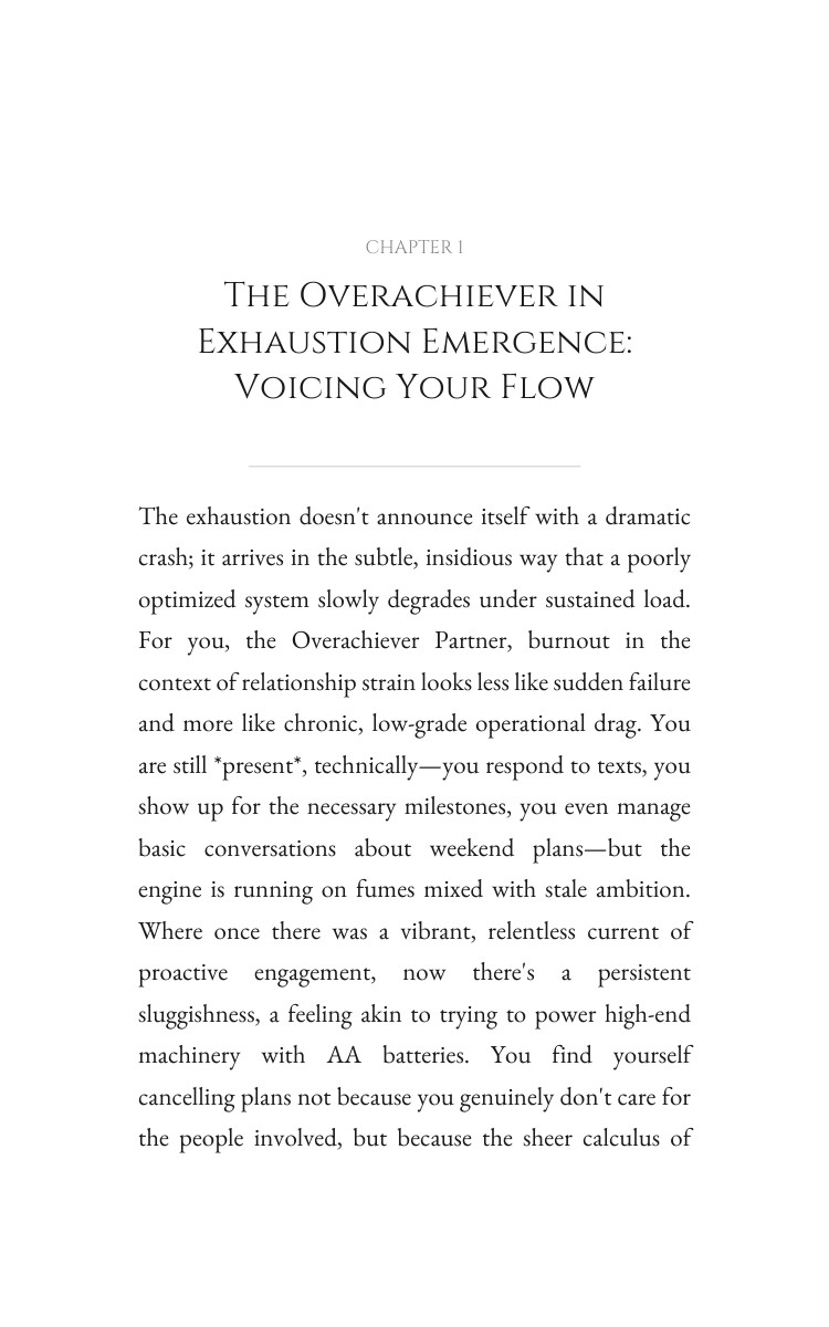Relationship Strain Blueprint for Overachiever in Exhaustion: Activate Your Process interior preview