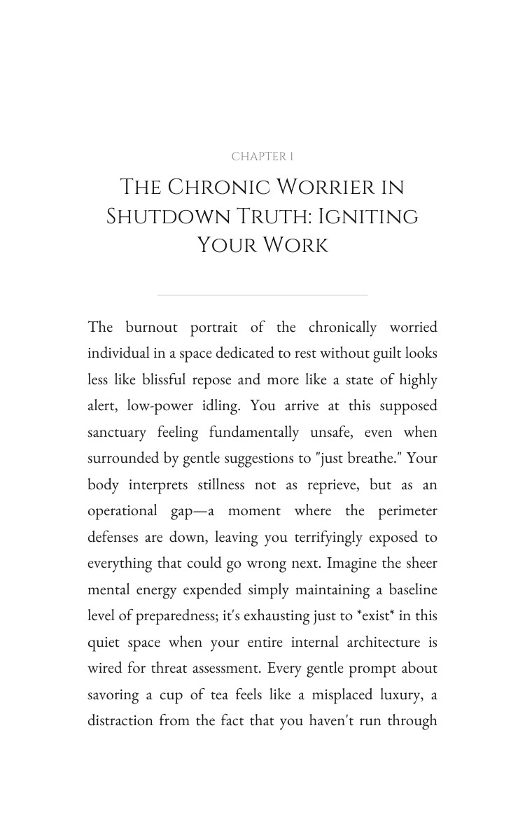 Rest Without Guilt Way: Chronic Worrier in Shutdown: Claim Your State interior preview