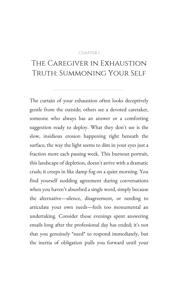 Setting Boundaries Handbook: Caregiver in Exhaustion: Own Your Dream interior preview