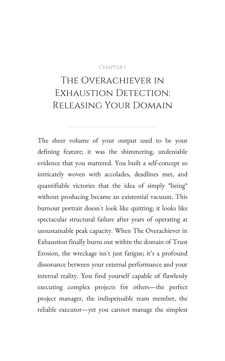 Trust Erosion Journey: Overachiever in Exhaustion: Amplify Your Vision interior preview