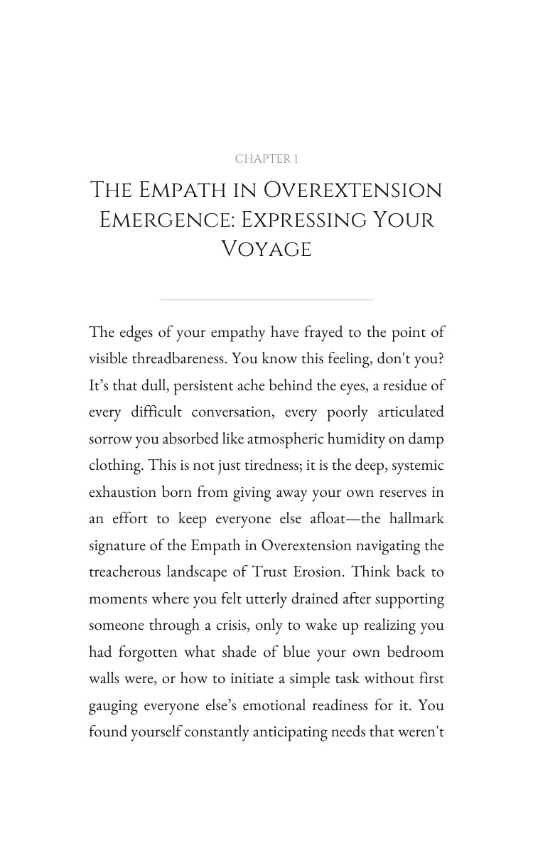 Trust Erosion Manual for Empath in Overextension: Your Script Forged interior preview