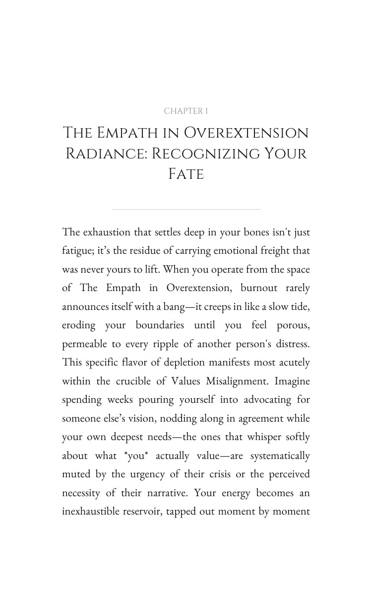 Values Misalignment Protocol: Empath in Overextension: Structure Your Calling interior preview