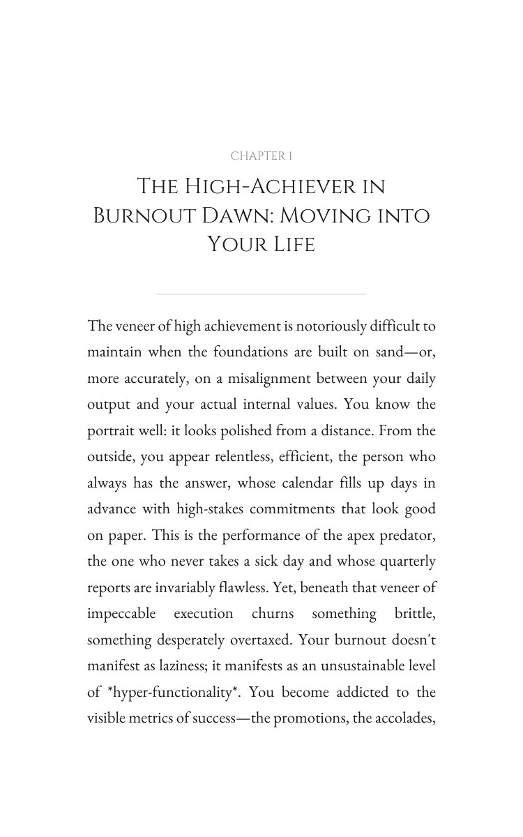Values Misalignment Toolkit for High-Achiever in Burnout: Integrate Your Shift interior preview