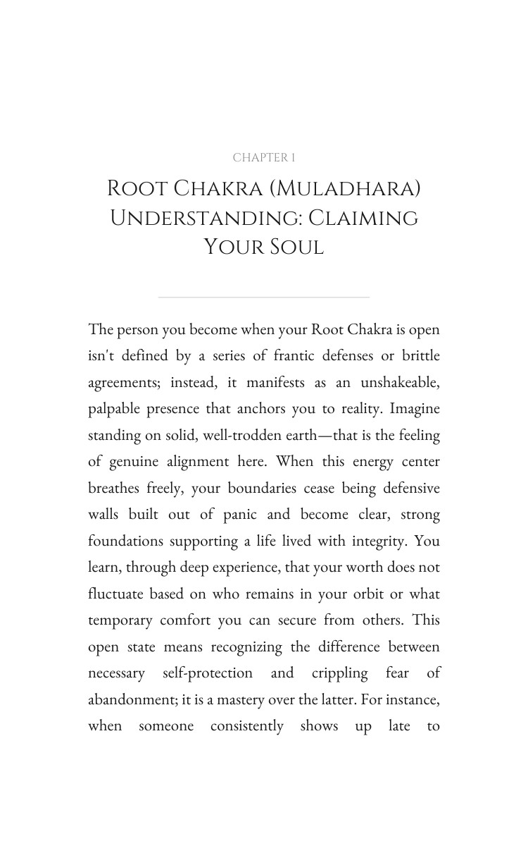 Boundaries Resource: Root Chakra (Muladhara): Align Your Purpose interior preview