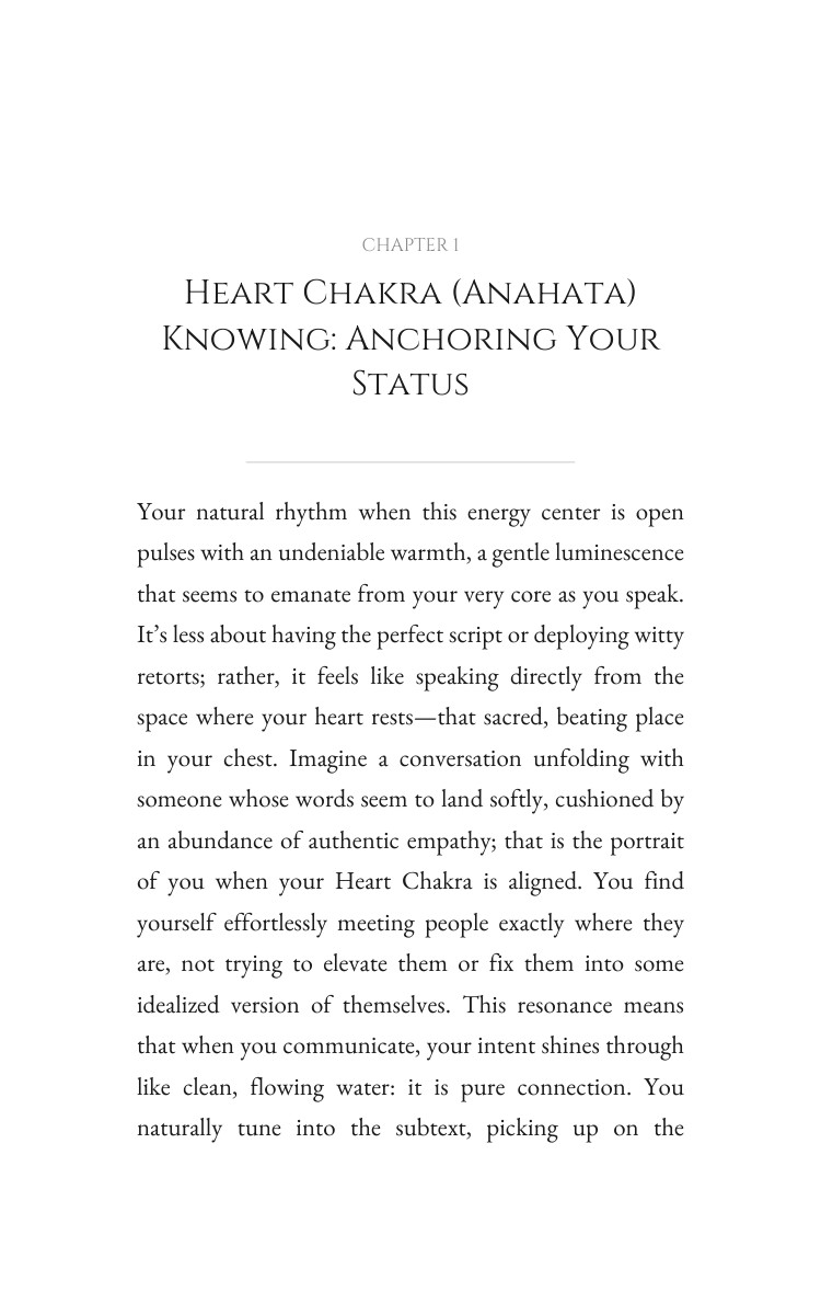 Communication Strategy: Heart Chakra (Anahata): Your Transformation Transcended interior preview