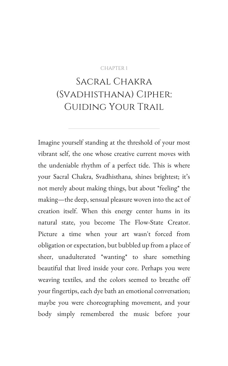 Creative Journey: Sacral Chakra (Svadhisthana): Your Advancement Integrated interior preview