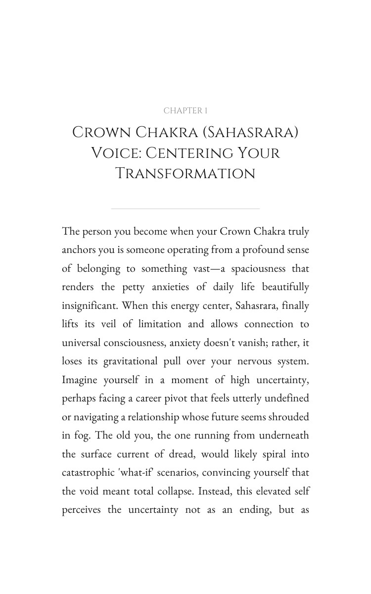 Crown Chakra (Sahasrara) Anxiety Guide: Expand Your Evolution interior preview