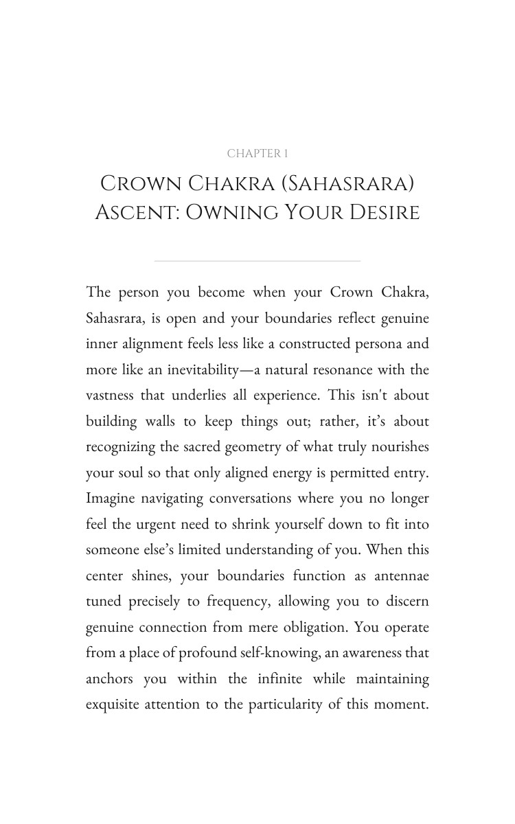 Crown Chakra (Sahasrara) Boundaries Navigator: Secure Your Mastery interior preview