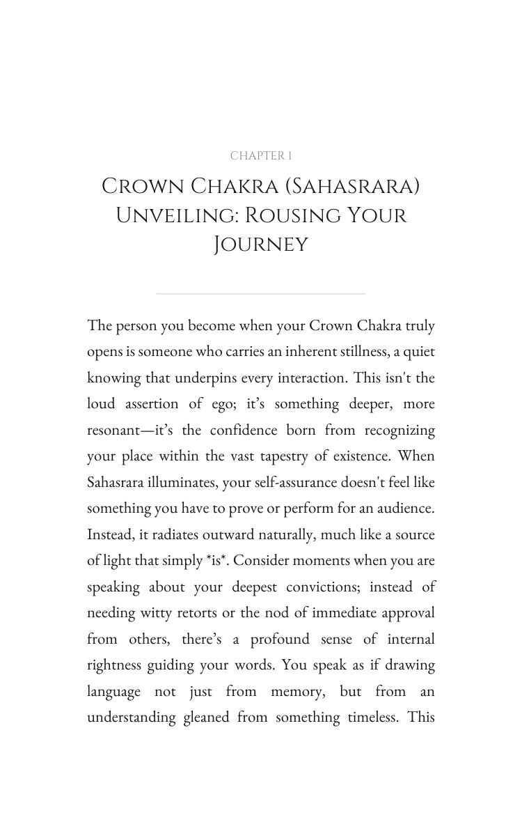 Crown Chakra (Sahasrara) Confidence Primer: Your Vitality Enhanced interior preview