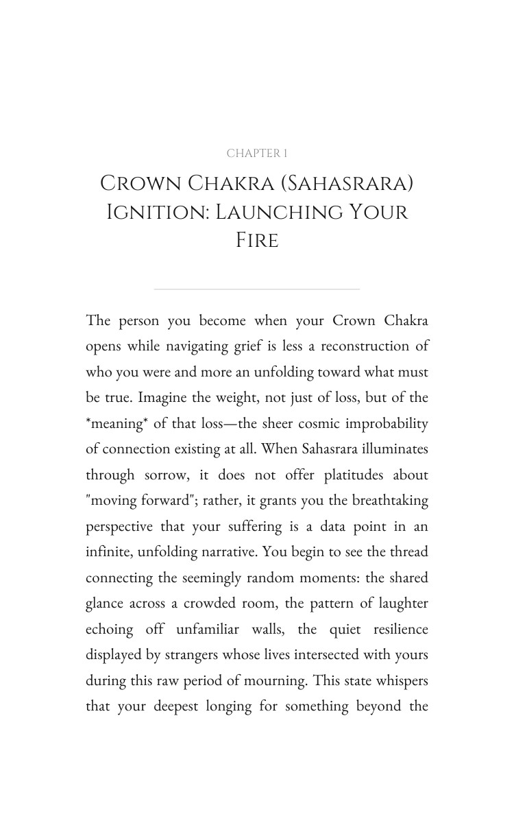 Crown Chakra (Sahasrara): Grief Amplification: Strengthen Your Direction interior preview