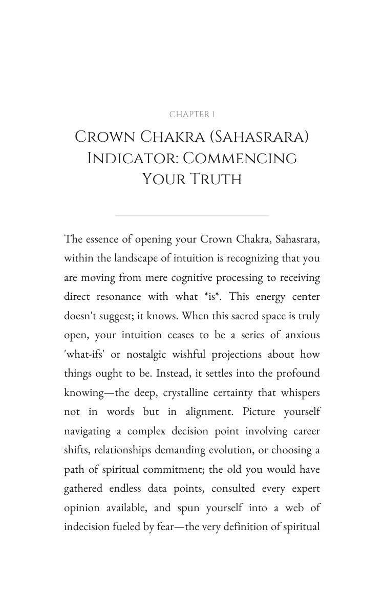 Crown Chakra (Sahasrara) Intuition Strategy Guide: Your Pursuit Embodied interior preview