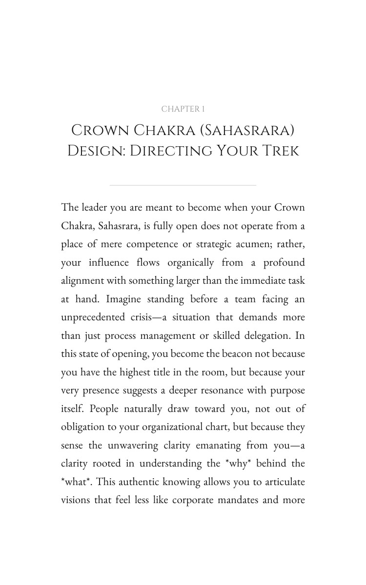 Crown Chakra (Sahasrara) Leadership Wisdom: Your Life Energized interior preview