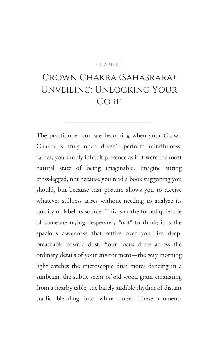Crown Chakra (Sahasrara) Mindfulness Primer: Your Nature Revolution interior preview