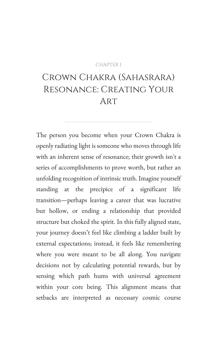 Crown Chakra (Sahasrara): Your Personal Growth Mastery: Unblock Your Essence interior preview