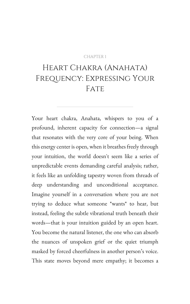 Heart Chakra (Anahata) Intuition Success Guide: Your Fate Constructed interior preview