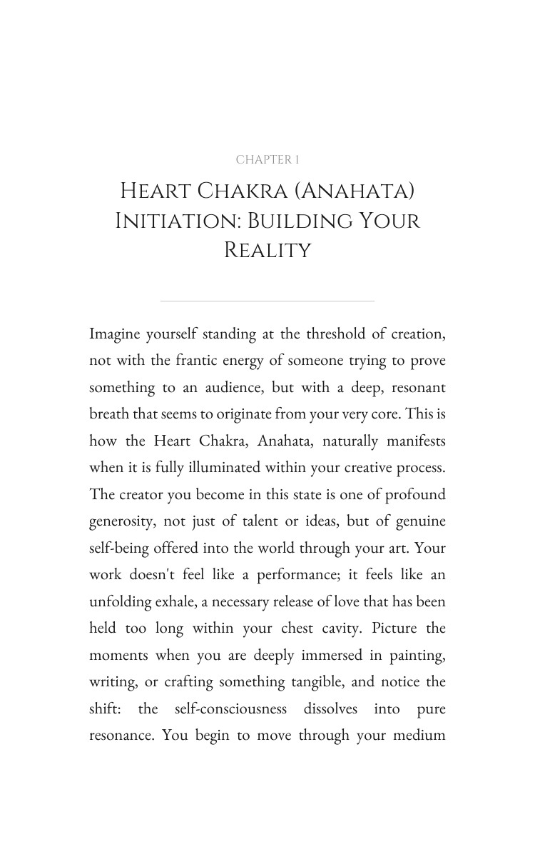 Heart Chakra (Anahata): Navigating Creative: Your Mission Embodied interior preview