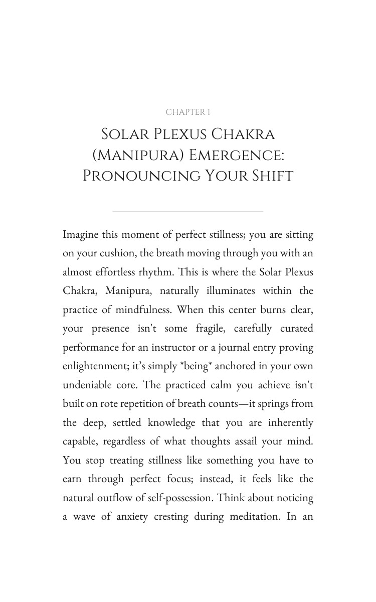 Mindfulness Experience: Solar Plexus Chakra (Manipura): Your Fate Embodied interior preview