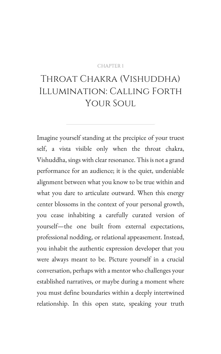 Personal Growth Mastery: Throat Chakra (Vishuddha): Elevate Your Expression interior preview