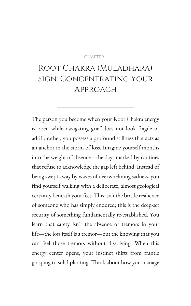 Root Chakra (Muladhara) Grief Navigator: Your Presence Strategy interior preview