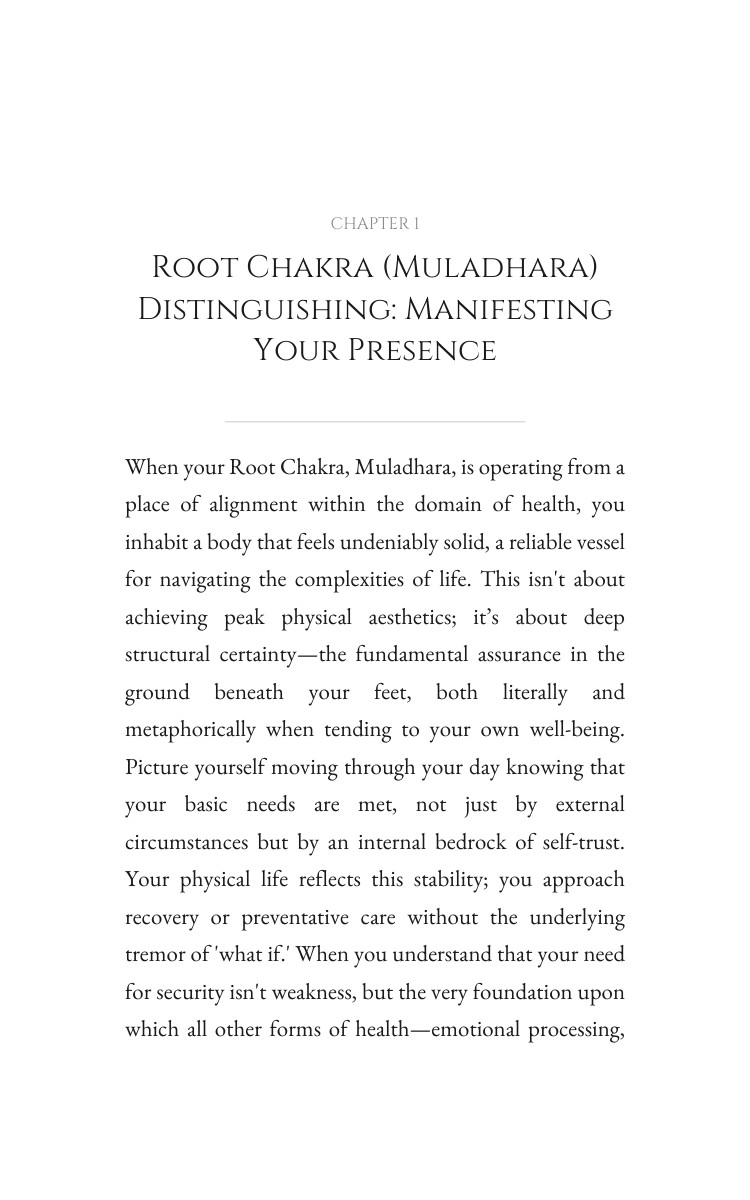Root Chakra (Muladhara) Health Decoded: Focus Your Discipline interior preview