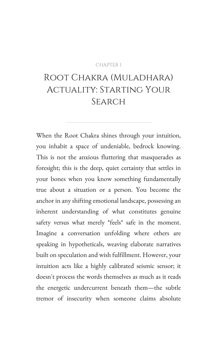 Root Chakra (Muladhara) Intuition Field Guide: Discover Your Vision interior preview