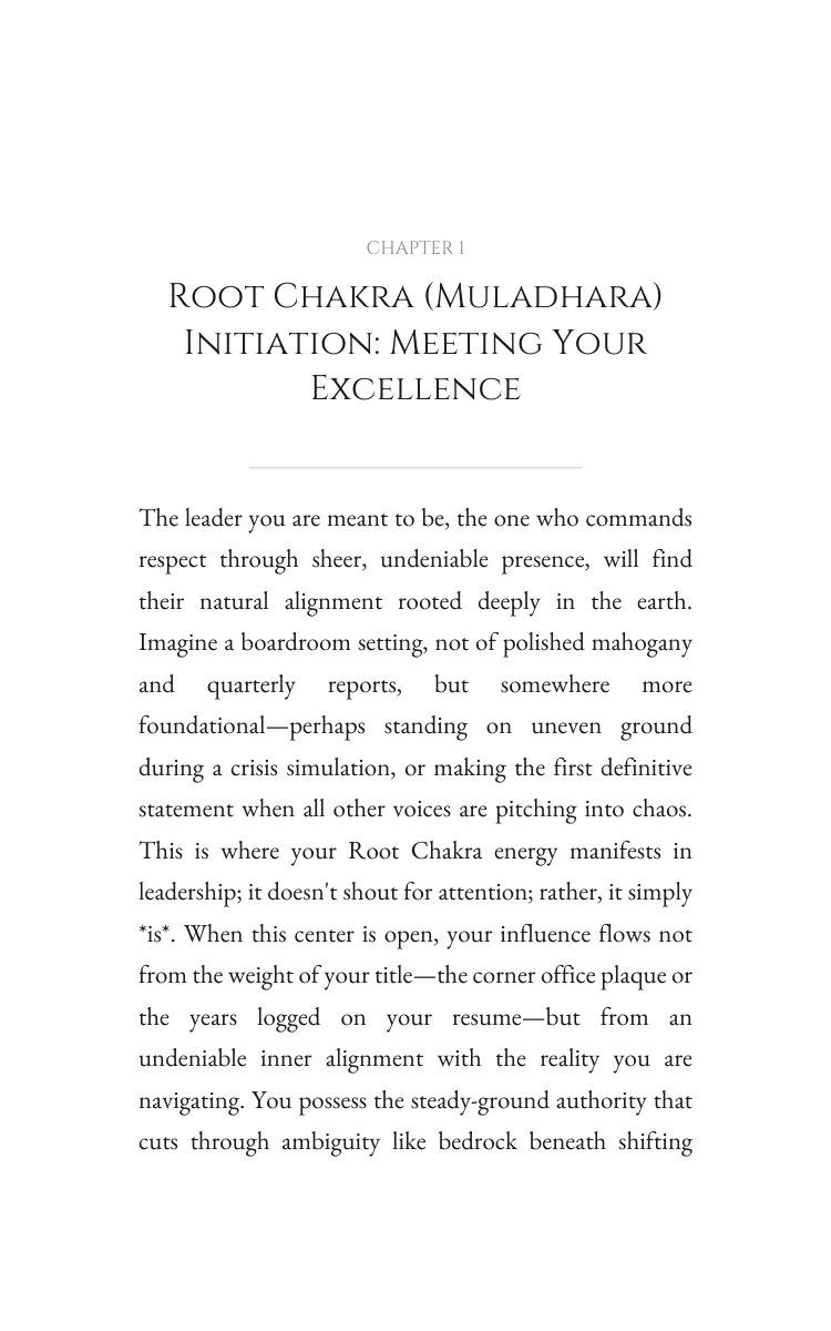 Root Chakra (Muladhara) Leadership Field Guide: Your Quest Mastery interior preview