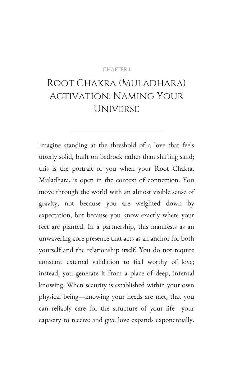 Root Chakra (Muladhara) Love Keystone: Your Chapter Awakened interior preview