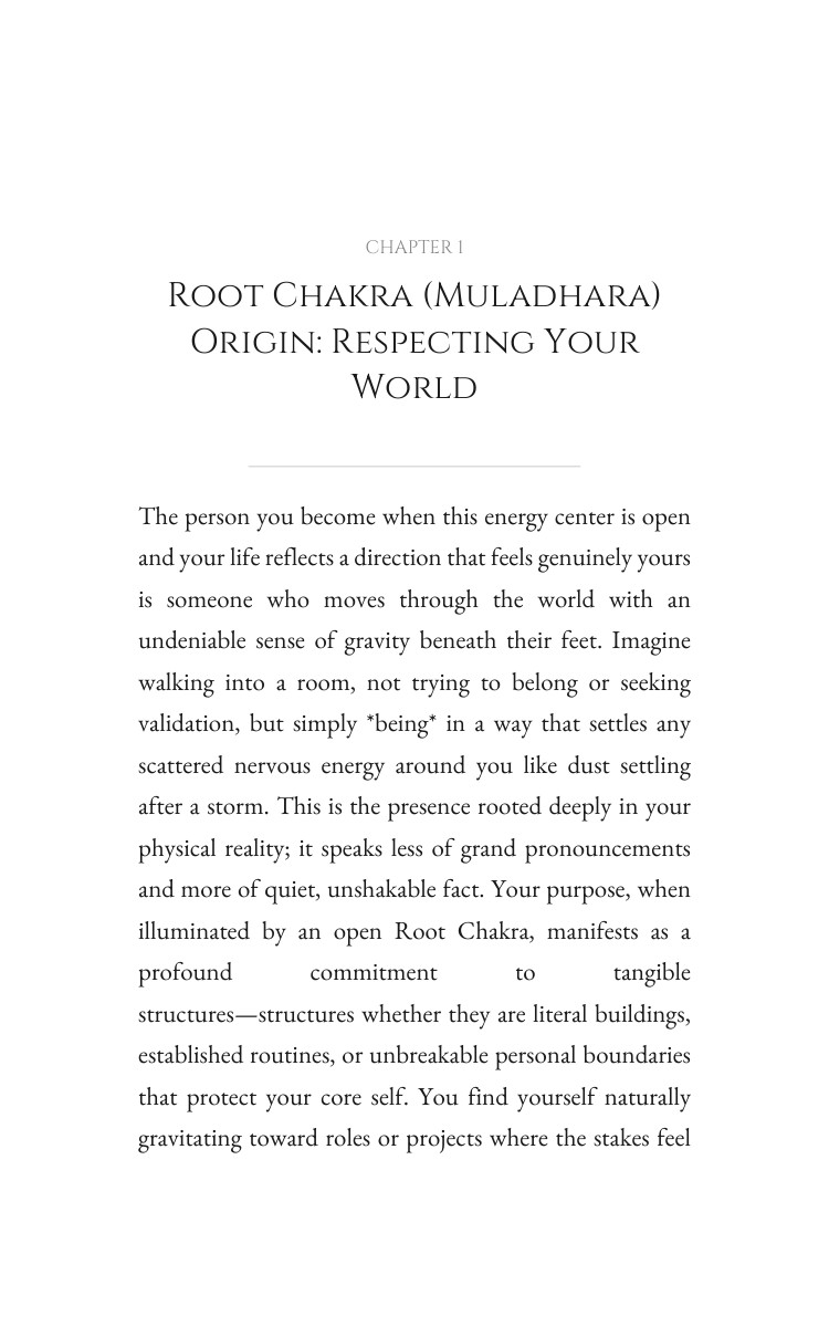 Root Chakra (Muladhara) Purpose System: Elevate Your Arc interior preview