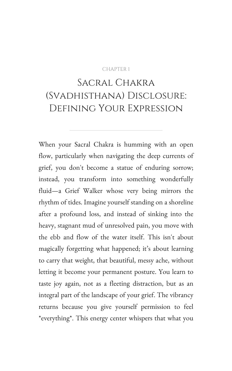 Sacral Chakra (Svadhisthana): Grief Integration: Your Aspiration Evolved interior preview