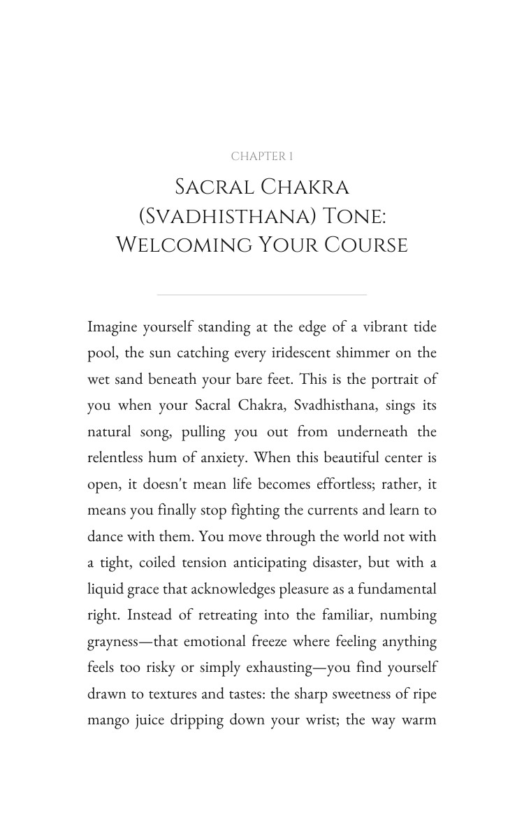 Sacral Chakra (Svadhisthana): Navigating Anxiety: Your Method Illuminated interior preview
