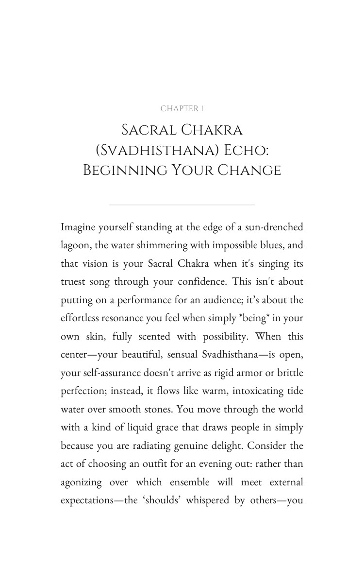 Sacral Chakra (Svadhisthana) Path to Confidence: Multiply Your Aspiration interior preview