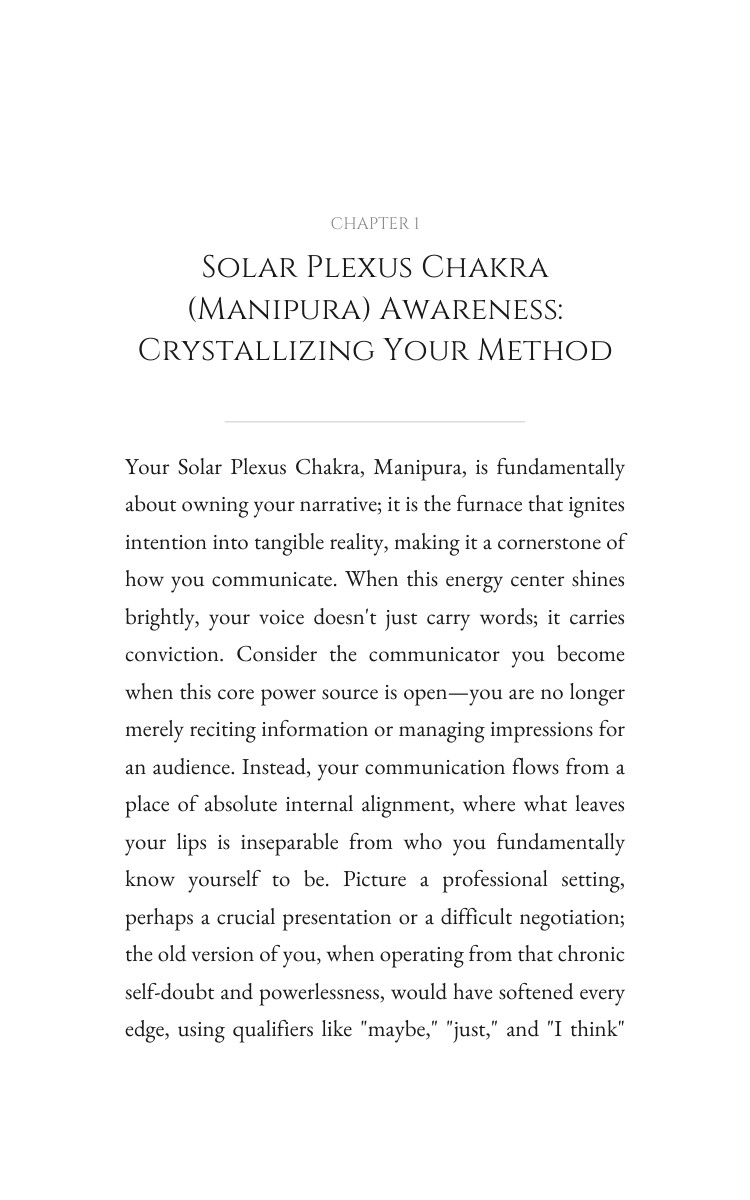 Solar Plexus Chakra (Manipura) Communication: Essential Guide: Your Development Strategy interior preview