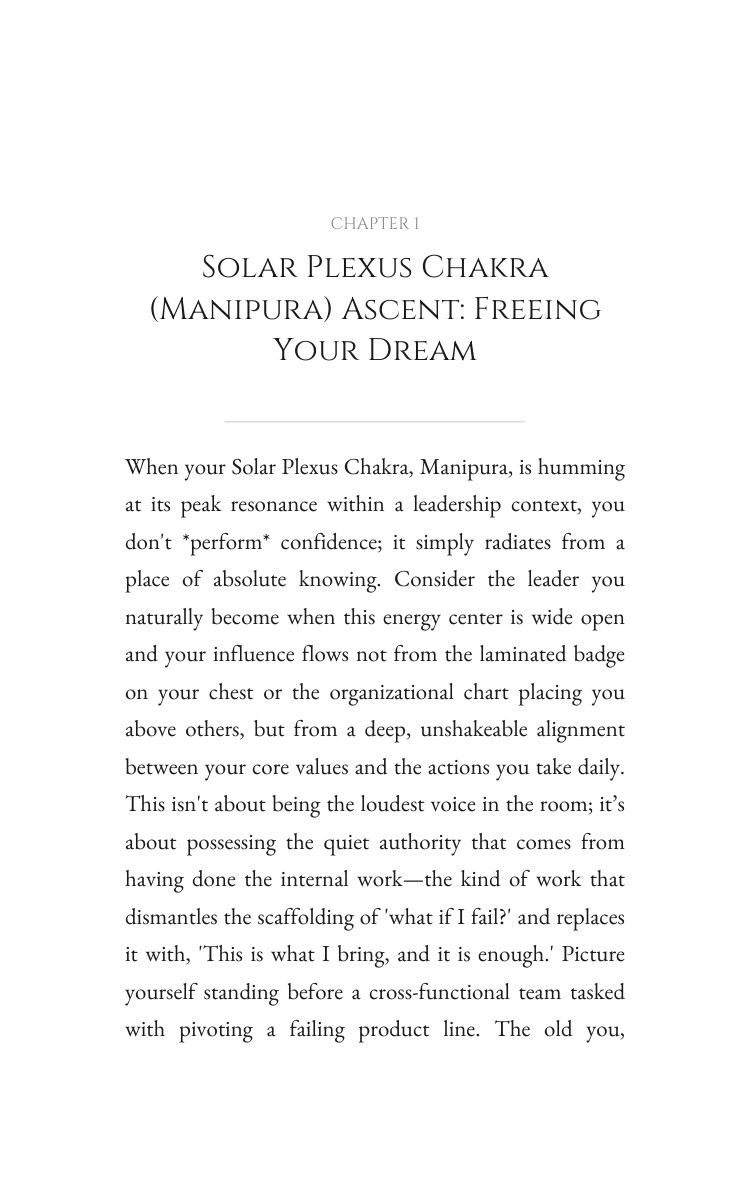 Solar Plexus Chakra (Manipura) Leadership Optimization Guide: Your Progress Unleashed interior preview
