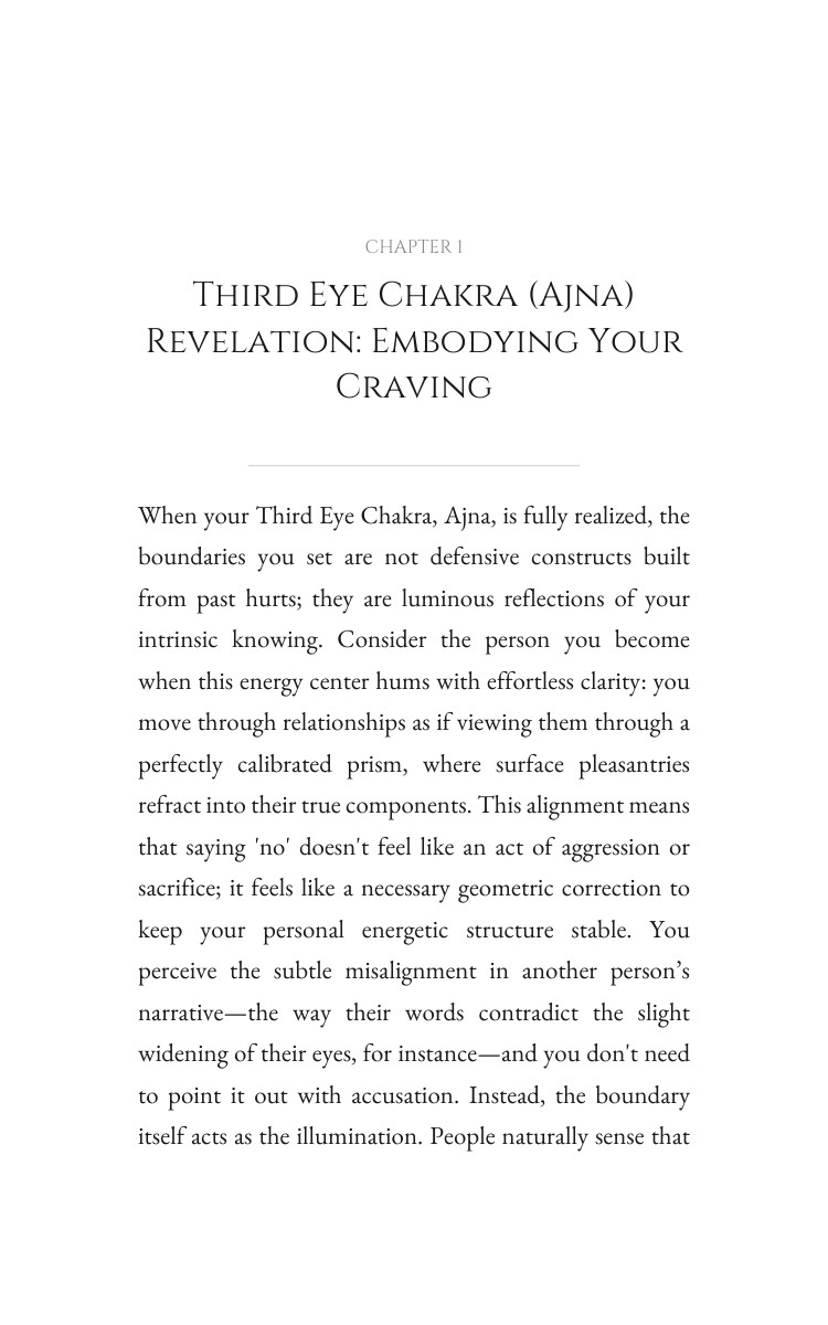 Third Eye Chakra (Ajna): Boundaries Optimization: Your Fate Empowered interior preview