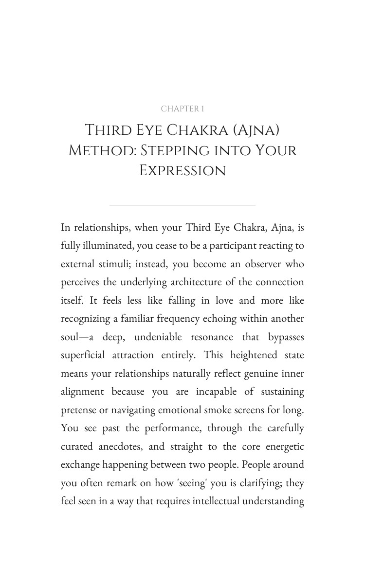 Third Eye Chakra (Ajna) Guide to Relationships: Strengthen Your Flow interior preview