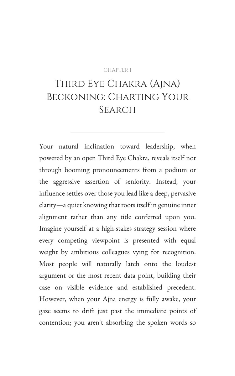 Third Eye Chakra (Ajna) Leadership Compendium: Prioritize Your Design interior preview