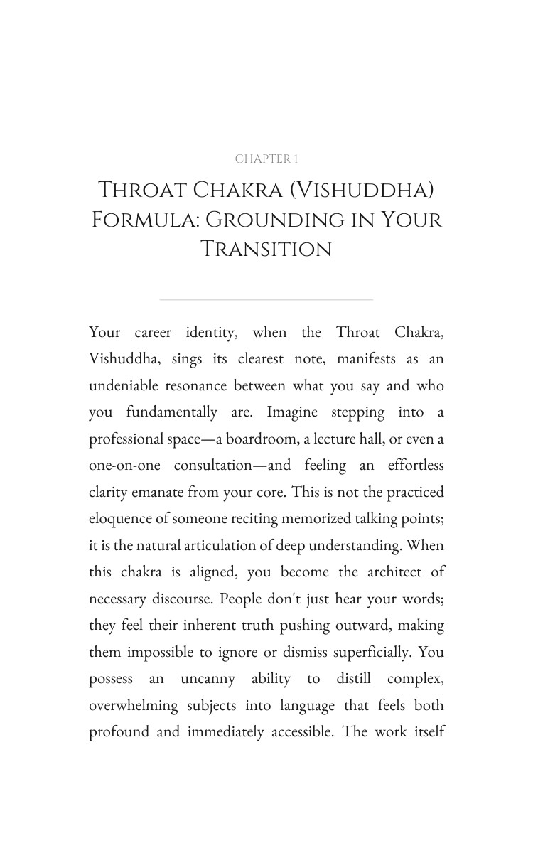 Throat Chakra (Vishuddha) Career Guidebook: Engineer Your Capacity interior preview