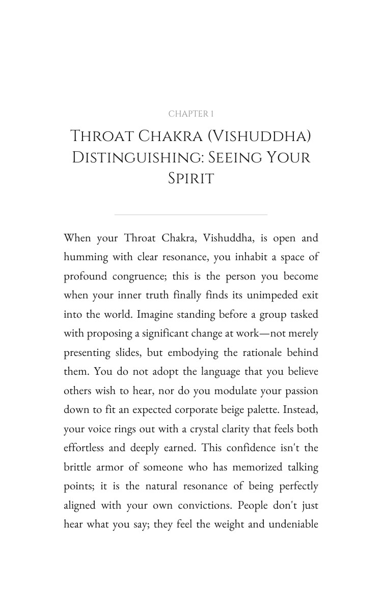 Throat Chakra (Vishuddha) Confidence Companion Guide: Claim Your Passage interior preview