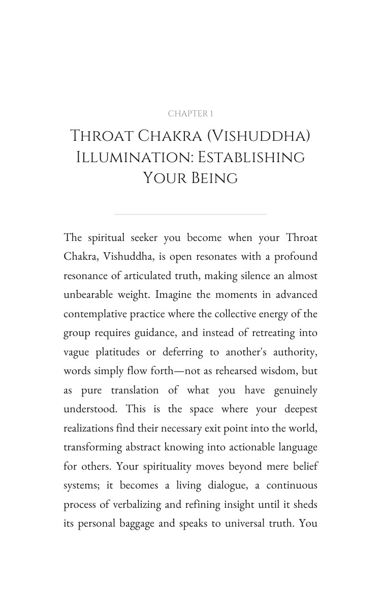 Throat Chakra (Vishuddha): Spirituality Excellence: Your Capacity Balanced interior preview