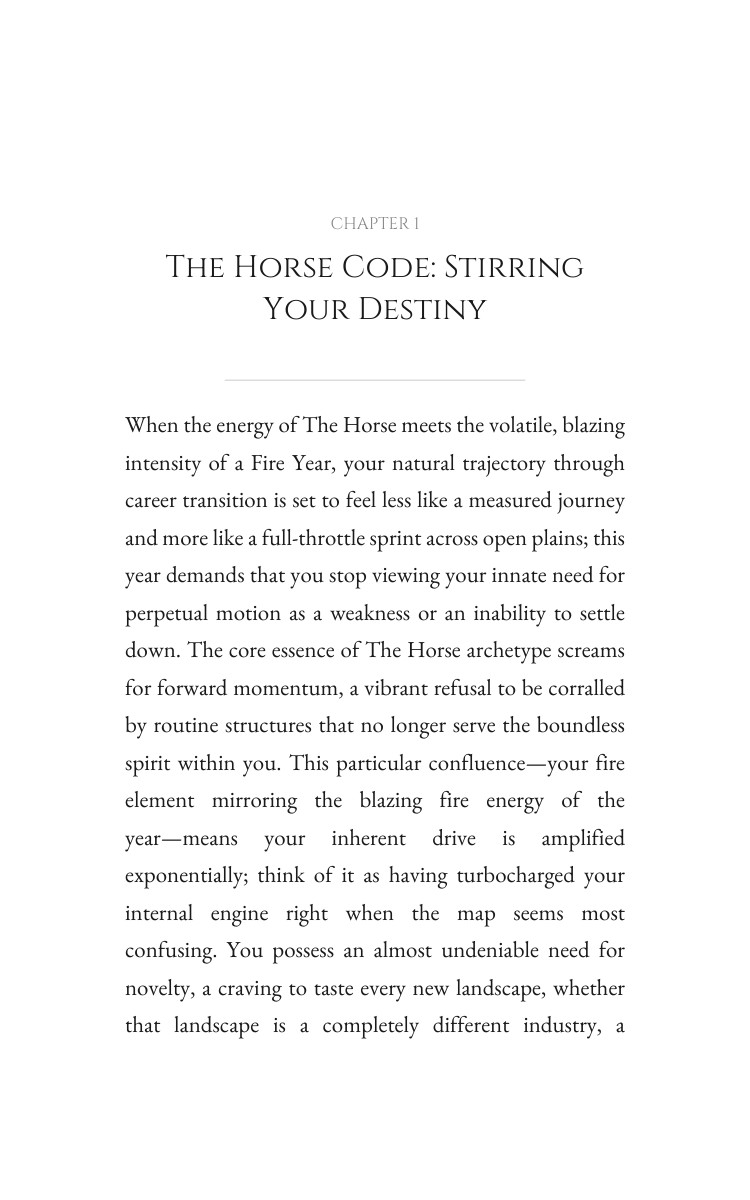 2026 Career Transition Journey: Horse: Your Blueprint Year Concentrated interior preview